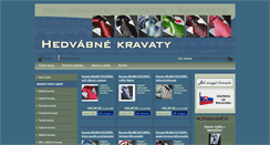 Desktop Screenshot of hedvabnekravaty.eu